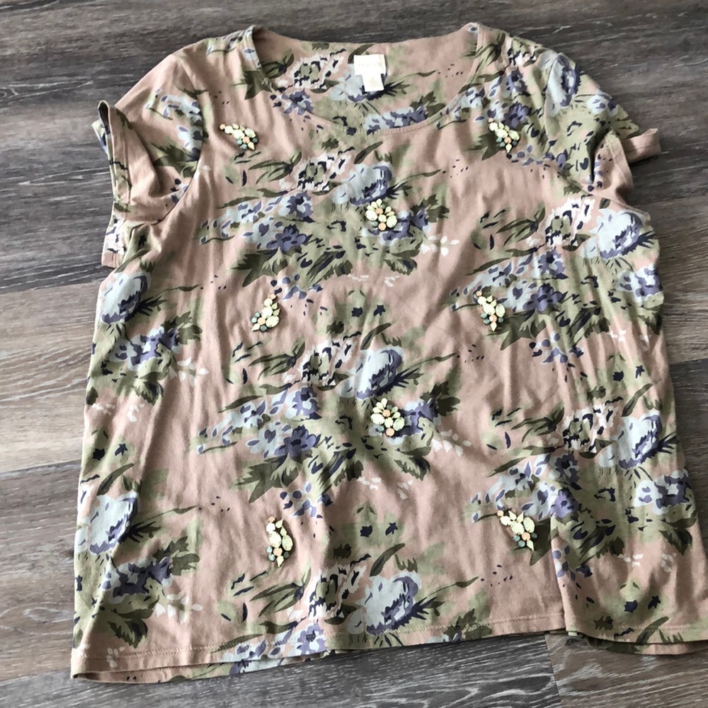 Women’s Chico’s embellished top